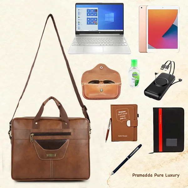 Tan_Veganleather_Briefcase_For_Men_16.5_Inch_Laptop_Computer_Case_Business_Travel_Synthetic_Leather_Messenger_Crossbody_Shoulder_Bags_For_Mens_And_Womens