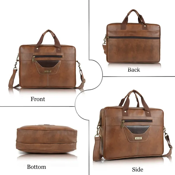 Tan_Veganleather_Briefcase_For_Men_16.5_Inch_Laptop_Computer_Case_Business_Travel_Synthetic_Leather_Messenger_Crossbody_Shoulder_Bags_For_Mens_And_Womens