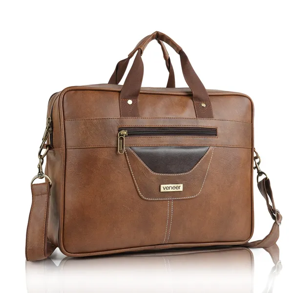 Tan_Veganleather_Briefcase_For_Men_16.5_Inch_Laptop_Computer_Case_Business_Travel_Synthetic_Leather_Messenger_Crossbody_Shoulder_Bags_For_Mens_And_Womens