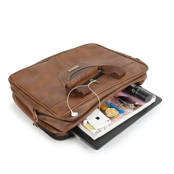 Tan_Veganleather_Briefcase_For_Men_16.5_Inch_Laptop_Computer_Case_Business_Travel_Synthetic_Leather_Messenger_Crossbody_Shoulder_Bags_For_Mens_And_Womens