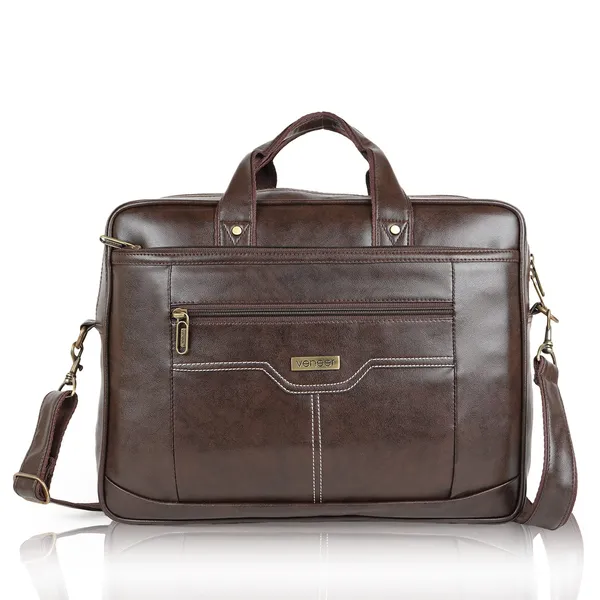 Brown_Synthetic_Leather_Casual_Office_Laptop15.6_Inch/College/Daytrip/Business_Briefcase_Water_Resistant_Shoulder_Crossbody_Messenger_Bag_For_Unisex