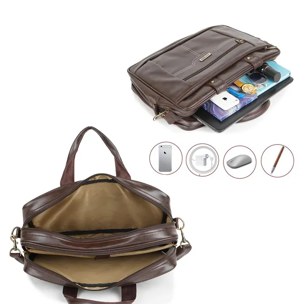 Brown_Synthetic_Leather_Casual_Office_Laptop15.6_Inch/College/Daytrip/Business_Briefcase_Water_Resistant_Shoulder_Crossbody_Messenger_Bag_For_Unisex