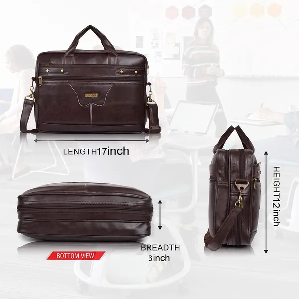 Brown_15.6_Inch_Waterproof_Synthetic_Leather_Computer_Laptop_Messenger_Bag_Briefcase_Satchel_Shoulder_Bag