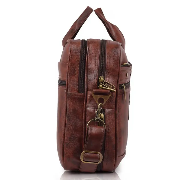 Dark_Brown_Men'S_15.6_Inch_Waterproof_Synthetic_Leather_Computer_Laptop_Messenger_Briefcase_Satchel_Shoulder_Bag,_Dark_Brown