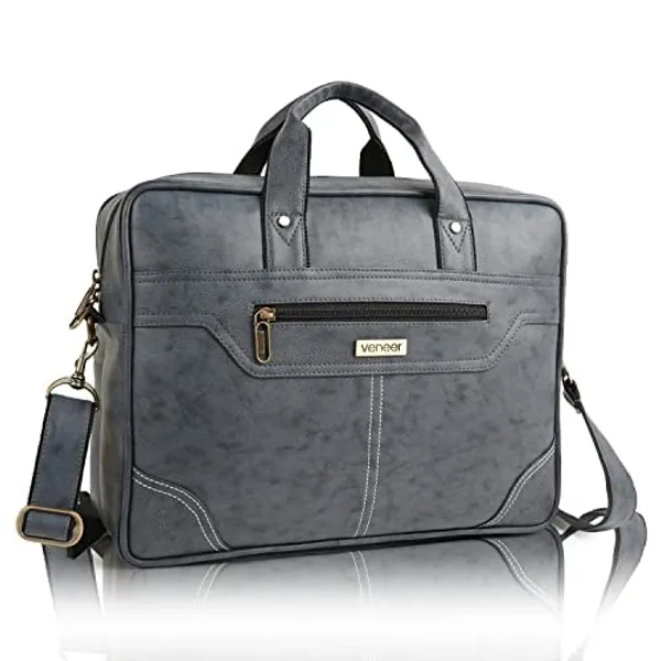 Grey_Vegan_Leather_Casual_Travel_Office_Shoulder_Laptop_Crossbody_Combo_Messenger_Bag_For_Men