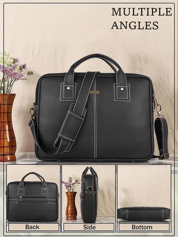 Black_Genuine_Leather_Briefcase_For_Men,Business_Travel_Laptop_Messenger_Crossbody_Bags