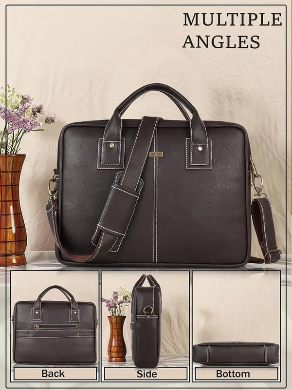 Dark_Brown_Genuine_Leather_Briefcase_For_Men,Business_Travel_Laptop_Messenger_Crossbody_Bags