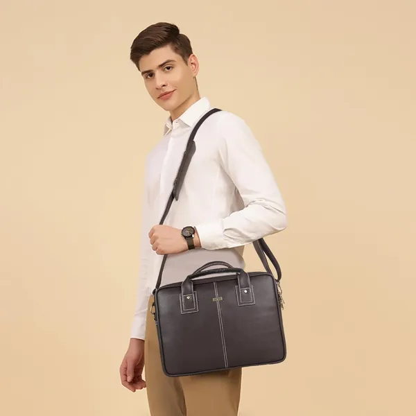 Dark_Brown_Genuine_Leather_Briefcase_For_Men,Business_Travel_Laptop_Messenger_Crossbody_Bags
