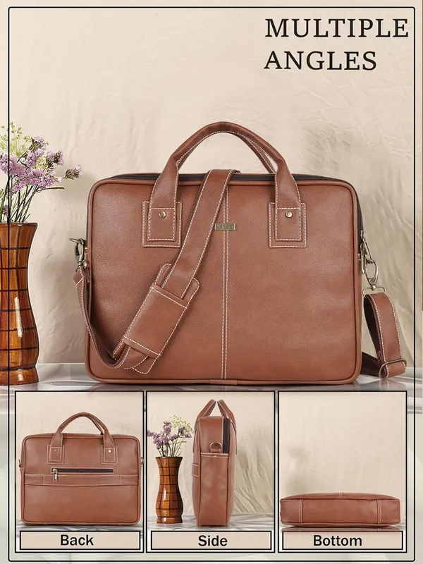 Brown_Genuine_Leather_Briefcase_For_Men,Business_Travel_Laptop_Messenger_Crossbody_Bags