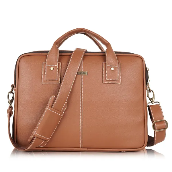 Tan_Genuine_Leather_Briefcase_For_Men,Business_Travel_Laptop_Messenger_Crossbody_Bags