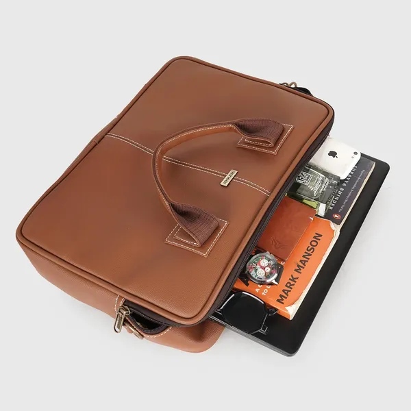 Tan_Genuine_Leather_Briefcase_For_Men,Business_Travel_Laptop_Messenger_Crossbody_Bags