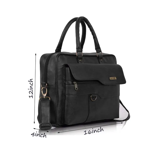 Black_Vegan_Leather_Classic_Trendy_Travel_Premium_Laptop_Office_Shoulder_Crossbody_Daytrip_Business_Briefcase_Messenger_Bag_(Set_Of-02)