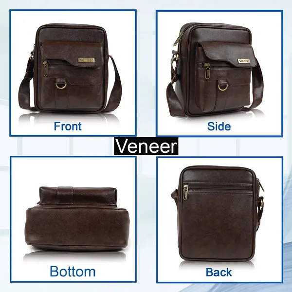 Premium_Brown_Vegan_Leather_Laptop_Messenger_Set_–_2-Piece_Office_&_Travel_Bags