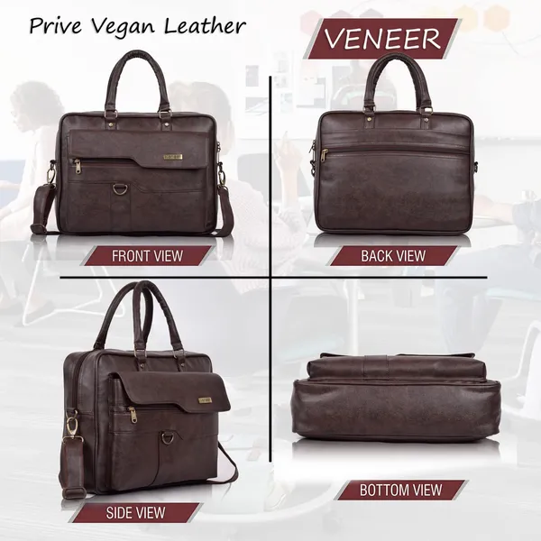 Premium_Brown_Vegan_Leather_Laptop_Messenger_Set_–_2-Piece_Office_&_Travel_Bags