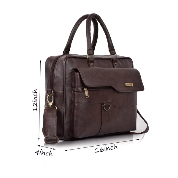 Premium_Brown_Vegan_Leather_Laptop_Messenger_Set_–_2-Piece_Office_&_Travel_Bags