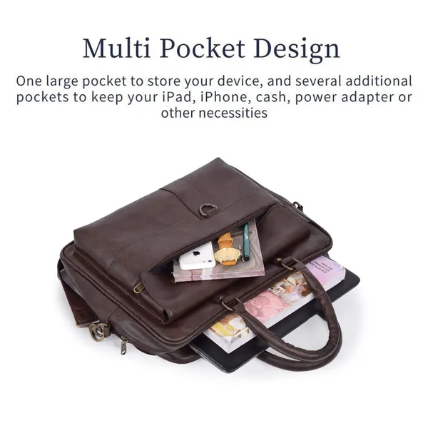 Premium_Brown_Vegan_Leather_Laptop_Messenger_Set_–_2-Piece_Office_&_Travel_Bags