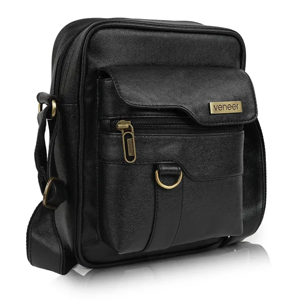 Black_Synthetic_Vegan_Leather_Classic_Shoulder_Office_College_Daytrip_Crossbody_Water_Repellent_Sling_Bag_For_Men