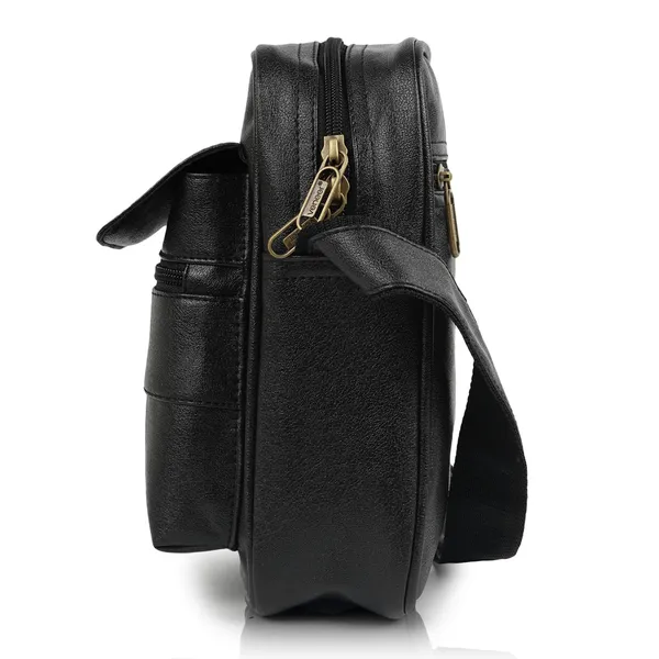 Black_Synthetic_Vegan_Leather_Classic_Shoulder_Office_College_Daytrip_Crossbody_Water_Repellent_Sling_Bag_For_Men