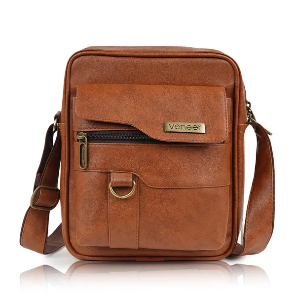 Tan_Synthetic_Vegan_Leather_Classic_Shoulder_Office_College_Daytrip_Crossbody_Water_Repellent_Sling_Bag_For_Men