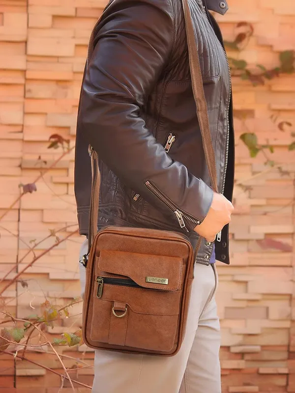 Tan_Synthetic_Vegan_Leather_Classic_Shoulder_Office_College_Daytrip_Crossbody_Water_Repellent_Sling_Bag_For_Men