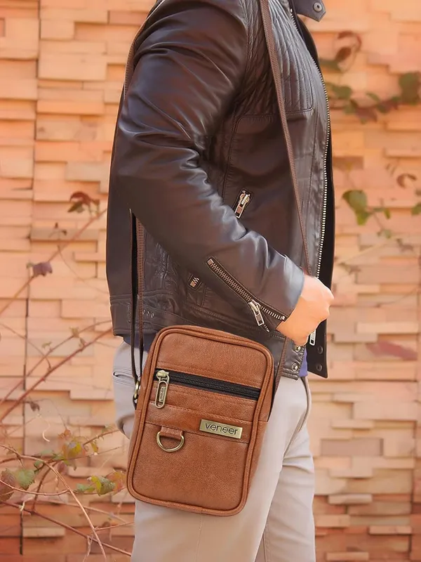 Tan_Synthetic_Leather_Casual_Side_Shoulder_Crossbody_Daytrip_Sling_Bag_For_Men