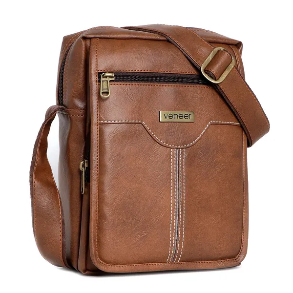 Tan_Mens_Synthetic_Leather_Crossbody/Sling_Bag_For_Boys