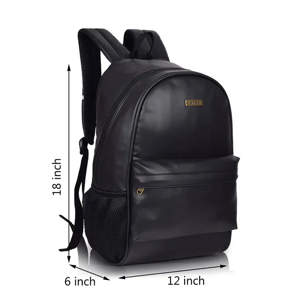 Urban_Black_PU_Leather_Backpack_–_20L_Laptop_Bag_for_Men_&_Women
