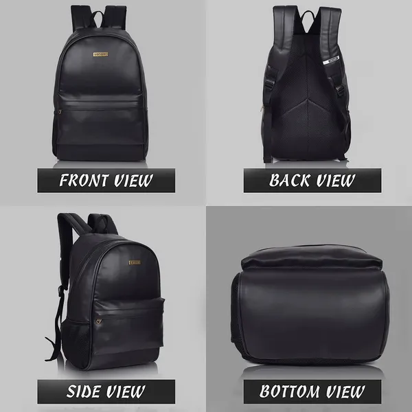 Urban_Black_PU_Leather_Backpack_–_20L_Laptop_Bag_for_Men_&_Women