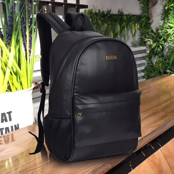 Urban_Black_PU_Leather_Backpack_–_20L_Laptop_Bag_for_Men_&_Women