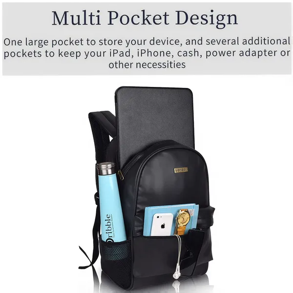 Urban_Black_PU_Leather_Backpack_–_20L_Laptop_Bag_for_Men_&_Women