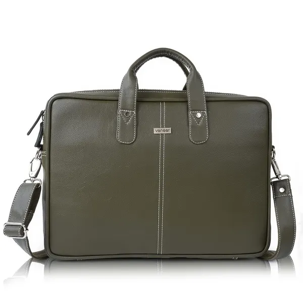 Green_Synthetic_Leather_Laptop_Bag_15.6_Inch,_Business_Briefcase,Water_Resistant_Messenger_Shoulder_Bag_Durable_Office_Bag_For_Unisex