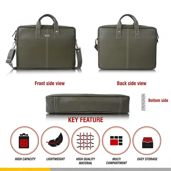 Green_Synthetic_Leather_Laptop_Bag_15.6_Inch,_Business_Briefcase,Water_Resistant_Messenger_Shoulder_Bag_Durable_Office_Bag_For_Unisex