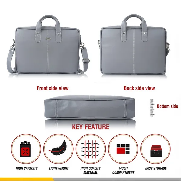 Grey_Synthetic_Leather_Laptop_Bag_15.6_Inch,_Business_Briefcase,Water_Resistant_Messenger_Shoulder_Bag_Durable_Office_Bag_For_Unisex