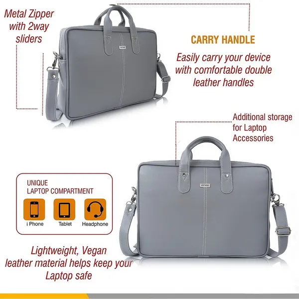Grey_Synthetic_Leather_Laptop_Bag_15.6_Inch,_Business_Briefcase,Water_Resistant_Messenger_Shoulder_Bag_Durable_Office_Bag_For_Unisex