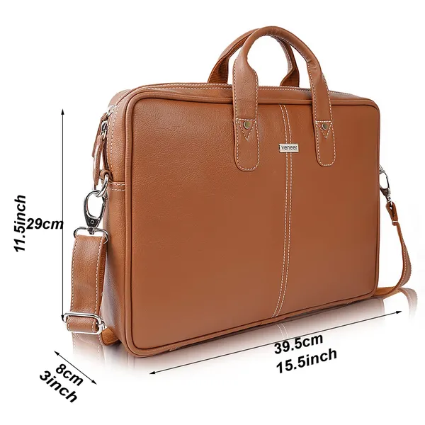 Tan_Synthetic_Leather_Laptop_Bag_15.6_Inch,_Business_Briefcase,Water_Resistant_Messenger_Shoulder_Bag_Durable_Office_Bag_For_Unisex