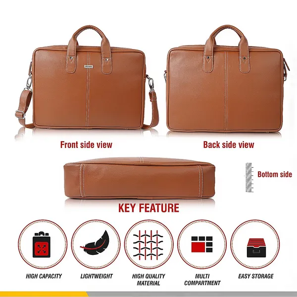 Tan_Synthetic_Leather_Laptop_Bag_15.6_Inch,_Business_Briefcase,Water_Resistant_Messenger_Shoulder_Bag_Durable_Office_Bag_For_Unisex