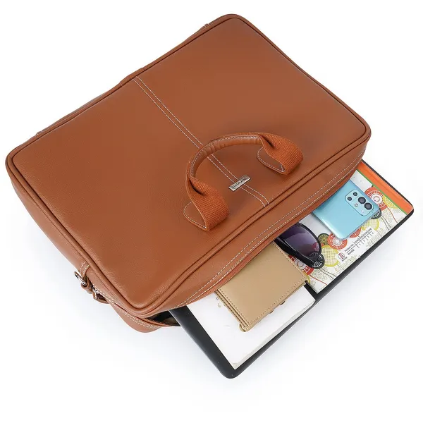 Tan_Synthetic_Leather_Laptop_Bag_15.6_Inch,_Business_Briefcase,Water_Resistant_Messenger_Shoulder_Bag_Durable_Office_Bag_For_Unisex
