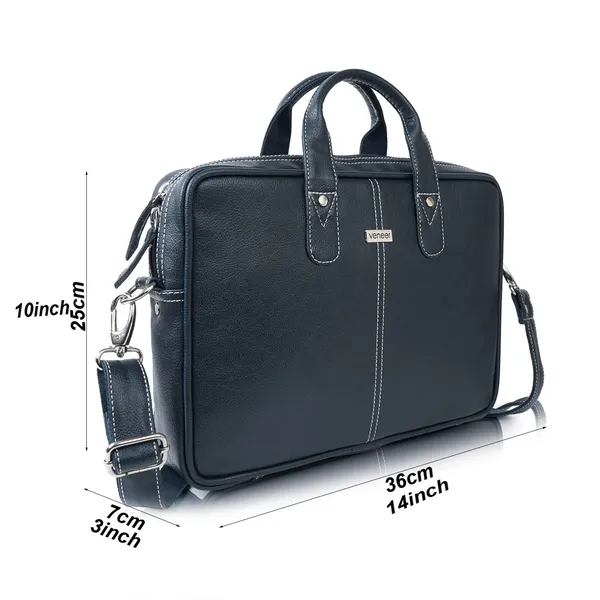 Navy_Blue_Vegan_Leather_Casual_Medium_Laptop_Crossbody_Office|College|Business_Briefcase_Mesenger_Bag_For_Unisex