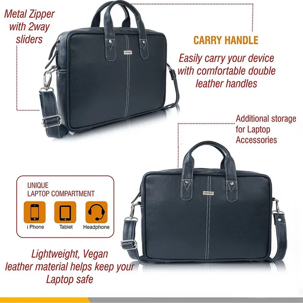 Navy_Blue_Vegan_Leather_Casual_Medium_Laptop_Crossbody_Office|College|Business_Briefcase_Mesenger_Bag_For_Unisex