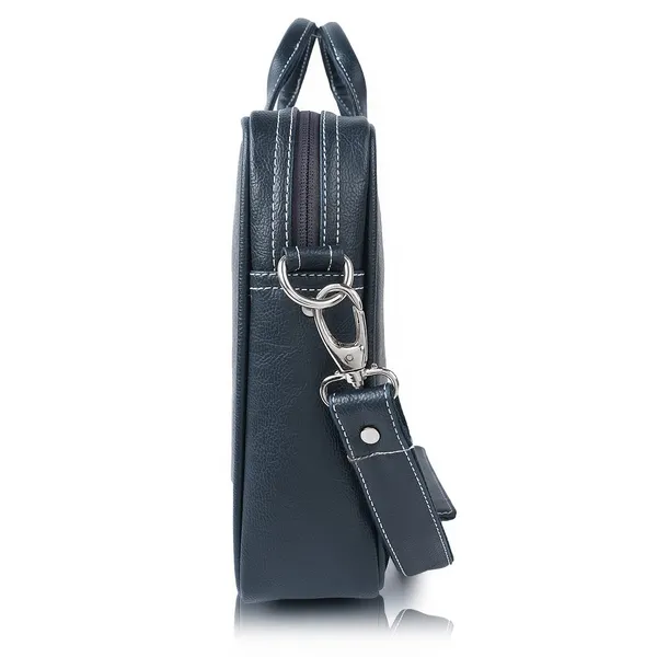 Navy_Blue_Vegan_Leather_Casual_Medium_Laptop_Crossbody_Office|College|Business_Briefcase_Mesenger_Bag_For_Unisex