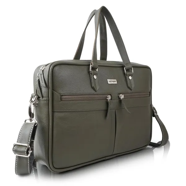 Green_Vegan_Leather_Laptop_15.6_Inch,_Business_Briefcase,Crossbody_Messenger_Shoulder_Bag_Durable_Office_Bag_For_Women