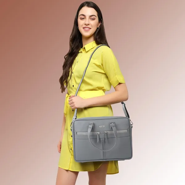 Grey_Vegan_Leather_Laptop_15.6_Inch,_Business_Briefcase,Crossbody_Messenger_Shoulder_Bag_Durable_Office_Bag_For_Women