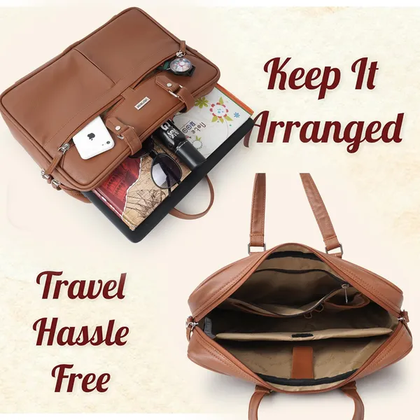Tan_Vegan_Leather_Laptop_15.6_Inch,_Business_Briefcase,Crossbody_Messenger_Shoulder_Bag_Durable_Office_Bag_For_Women