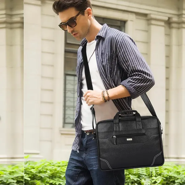 Urban_Black_Laptop_Briefcase_–_15.6"_Water-Resistant_Leather-Look_Bag