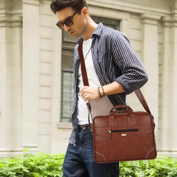 Tan_Synthetic_Leather_15.6_Inch_Laptop_Bag_Water-Resistant_Office_Computer_Bag_Shoulder_Bag_Work_Briefcase_For_College_Messenger_Bag_For_Unisex