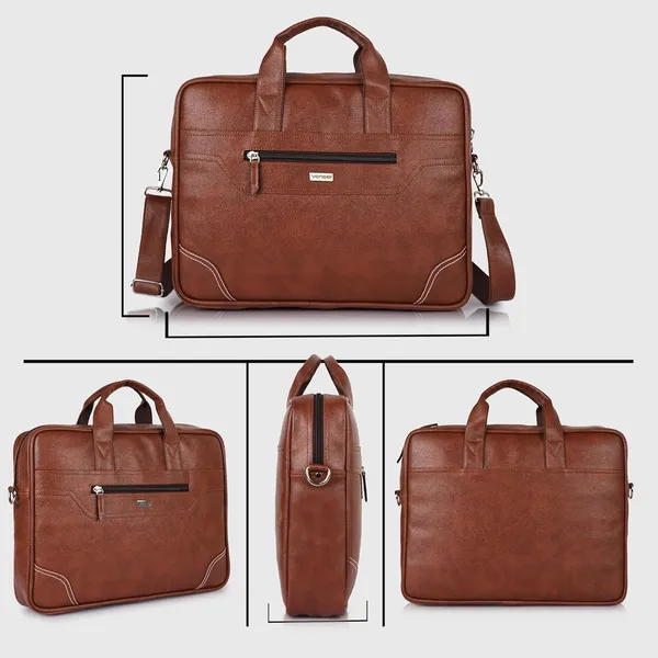 Tan_Synthetic_Leather_15.6_Inch_Laptop_Bag_Water-Resistant_Office_Computer_Bag_Shoulder_Bag_Work_Briefcase_For_College_Messenger_Bag_For_Unisex
