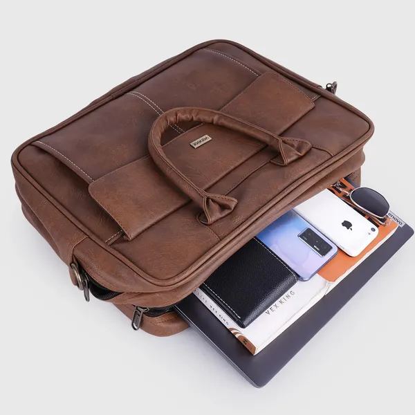 Tan_Laptop_Messenger_Bag_16.5_Inch_For_Men_And_Women,Waterproof_Synthetic_Leather_Large_Crossbody_Shoulder_Bag_Computer_Laptop_Bag,_Messenger_Bag_For_Business