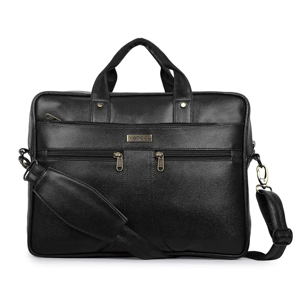 Black_Premium_Vegan_Leather_15.6_Inch_Laptop_Messenger_Office_Bag_With_Crossbody_Slingbag_Business_Briefcase_For_Men_(Pack_Of-02)