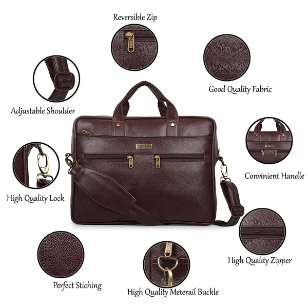 Brown_Premium_Vegan_Leather_15.6_Inch_Laptop_Messenger_Office_Bag_With_Crossbody_Slingbag_Business_Briefcase_For_Men_(Pack_Of-02)