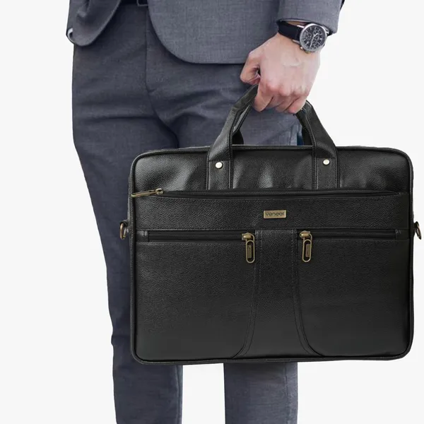 Black_Laptop_Bag_15.6_Inch,_Vegan_Leather_Business_Briefcase_For_Men_Women,Water_Resistant_Messenger_Shoulder_Bag_Durable_Office_Bag,_For_Computer/Notebook/Macbook